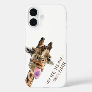 Funny Giraffe iPhone Case - Benutzerdefinierter Te