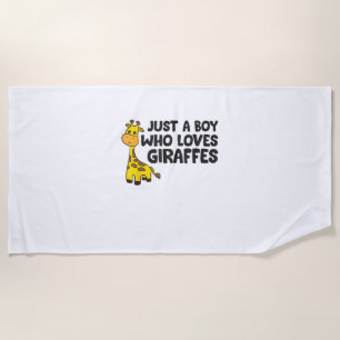 Funny Giraffe Lover Giraffe Skateboard Strandtuch