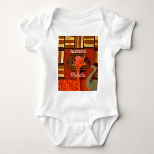 Funny Giraffe mit coolem Text Hakuna Matata Design Baby Strampler