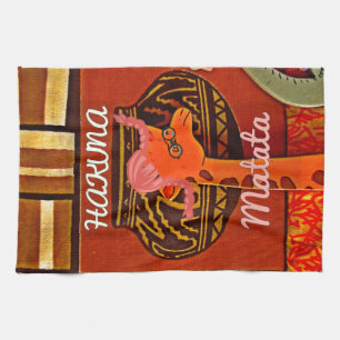 Funny Giraffe mit coolem Text Hakuna Matata Handtuch