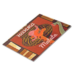 Funny Giraffe mit coolem Text Hakuna Matata Notizblock