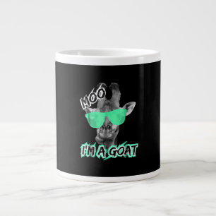 Funny Giraffe Moo Im A Goat Cute Zoo Tiergeschenk Jumbo-Tasse