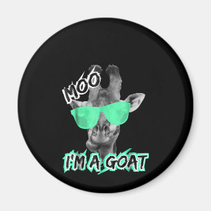 Funny Giraffe Moo Im A Goat Cute Zoo Tiergeschenk Magnet
