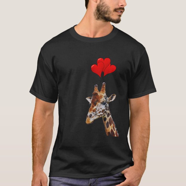 Funny Giraffe Niedlich Safari Tiergeschenk Ideen T-Shirt (Vorderseite)