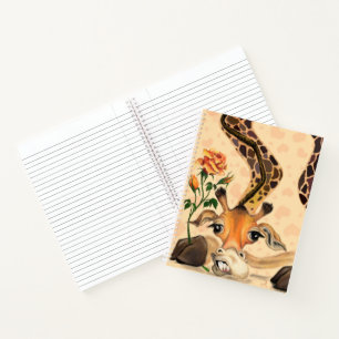 Funny Giraffe Notebook Notizbuch