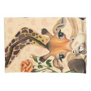 Funny Giraffe Pillow Case Kissenbezug