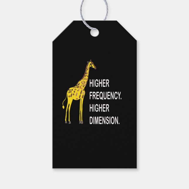 Funny Giraffe Pun Geschenkanhänger (Vorderseite)