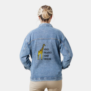 Funny Giraffe Pun Jeansjacke