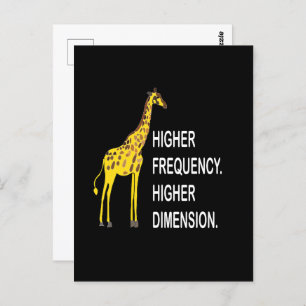 Funny Giraffe Pun Postkarte