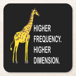 Funny Giraffe Pun Rechteckiger Pappuntersetzer