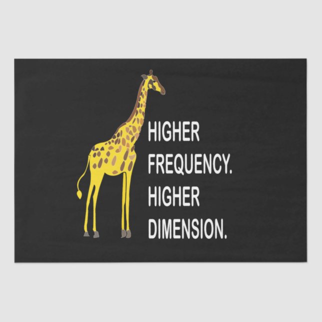 Funny Giraffe Pun Seidenpapier (Vorderseite)