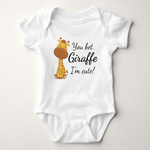 Funny Giraffe: Sie setzen Giraffe, ich bin Niedlic Baby Strampler