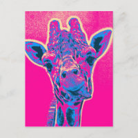 Funny Giraffe stickt seine Zunge heraus