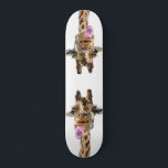 Funny Giraffe Tongue Out and Playful Wink Cartoon  Skateboard<br><div class="desc">Funny Giraffe Tongue Out and Playful Wink - Lächeln Tier Cartoon Zeichnend - Wählen / Fügen Sie Ihren einzigartigen Text / Schriftart / Farbe - Make Your Special Gift - Neu vergrössern und verschieben oder entfernen und hinzufügen / Bild mit Anpassungs-Tool ! - Zeichn und Design von MIGNED. Sie können...</div>