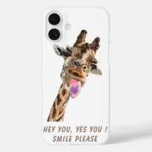 Funny Giraffe Tongue Personalisierter Text