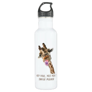 Funny Giraffe Wasserflasche - Benutzerdefinierter  Edelstahlflasche