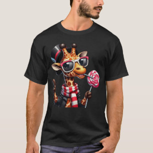 Funny Giraffe Wearing Sonnenbrille T-Shirt