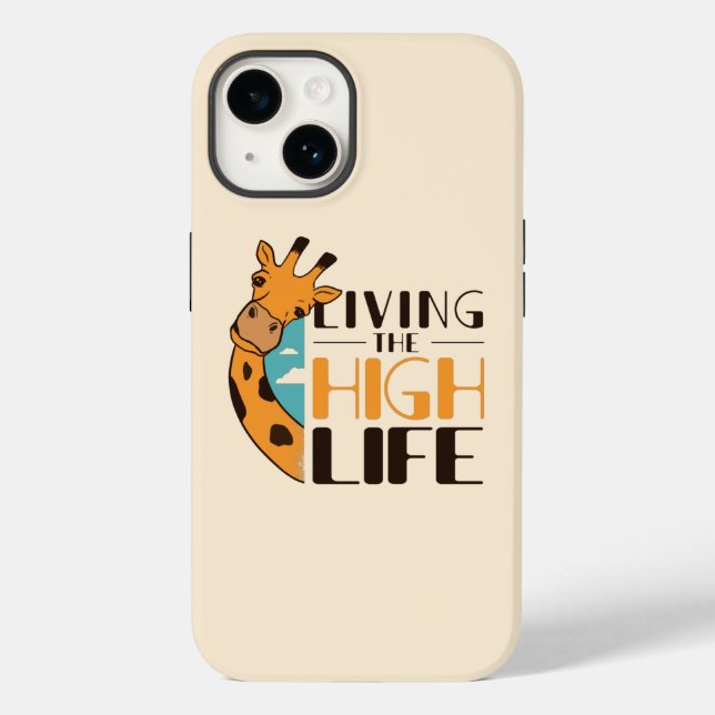 Funny Giraffe Zitat Case-Mate iPhone Hülle (Rückseite)