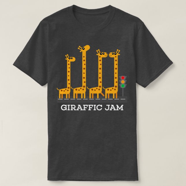 Funny Giraffic Jam Product Kids Safari Giraffe Des T-Shirt (Design vorne)
