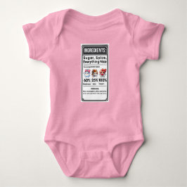 Funny Girl Ingredients Label Einfaches Halloween Baby Strampler