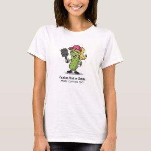Funny Girl Pickle Pickle Pieptleball Benutzerdefin T-Shirt