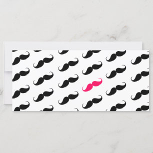 Funny Girl Pink und Black Mustache Muster