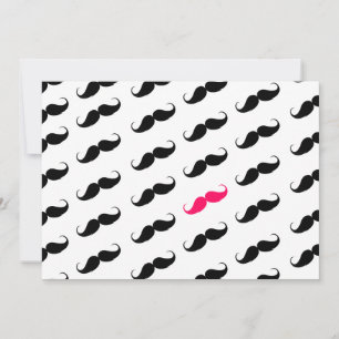 Funny Girl Pink und Black Mustache Muster