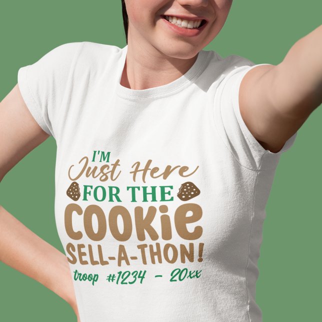 Funny Girl Scout Cookie Sell-A-Thon Custom T-Shirt (Von Creator hochgeladen)