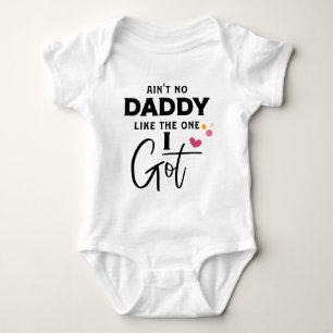 Funny Girls Daddy Word Art Baby Strampler