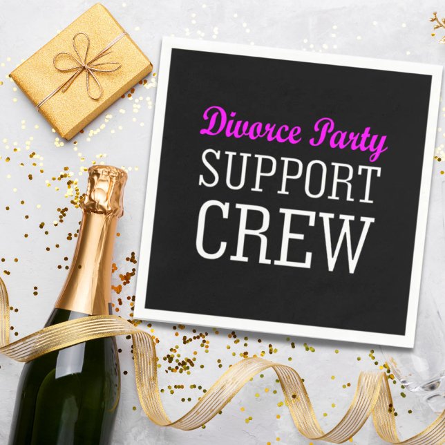 Funny Girls Night Out Unterstützung Crew Scheidung Serviette (Funny Girls Night Out support crew Divorce Party Napkins)