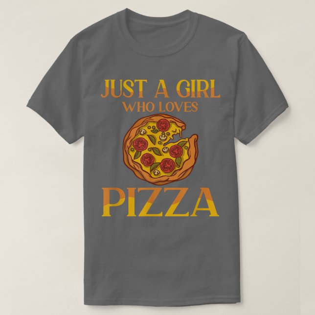 Funny Girls Pizza Liebhaber Geschenk Frauen Kinder T-Shirt (Design vorne)