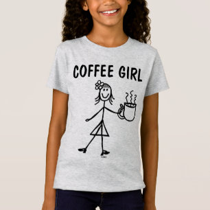 Funny GIRLS T - Shirt, COFFEE GIRL T-Shirt
