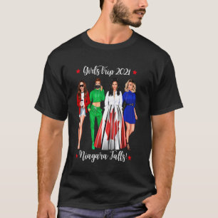 Funny Girls Trip Niagara Falls Vacation Niedliche T-Shirt