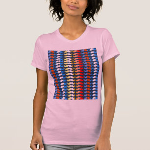 Funny Girly Mustaches 2 T-Shirt