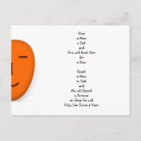 Funny Give a Man a Fish IRL LOL Quote Spaß Witty