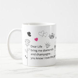 Funny Glam Quote Mug Kaffeetasse