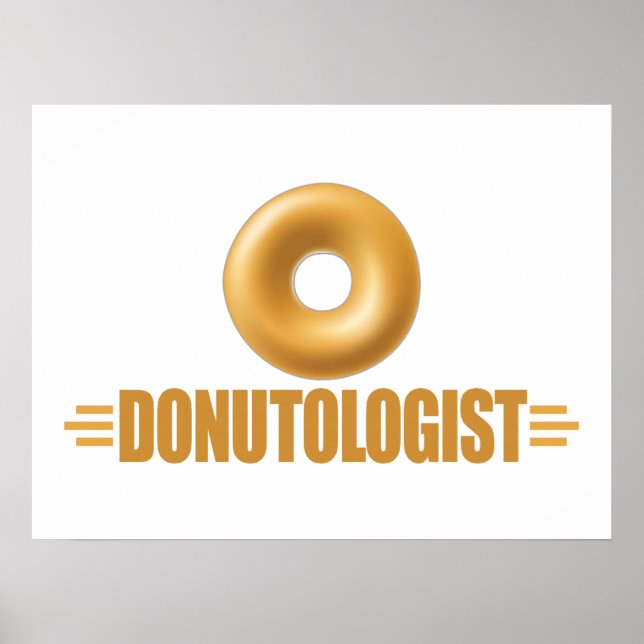 Funny Glazed Donut Lover Poster (Vorne)