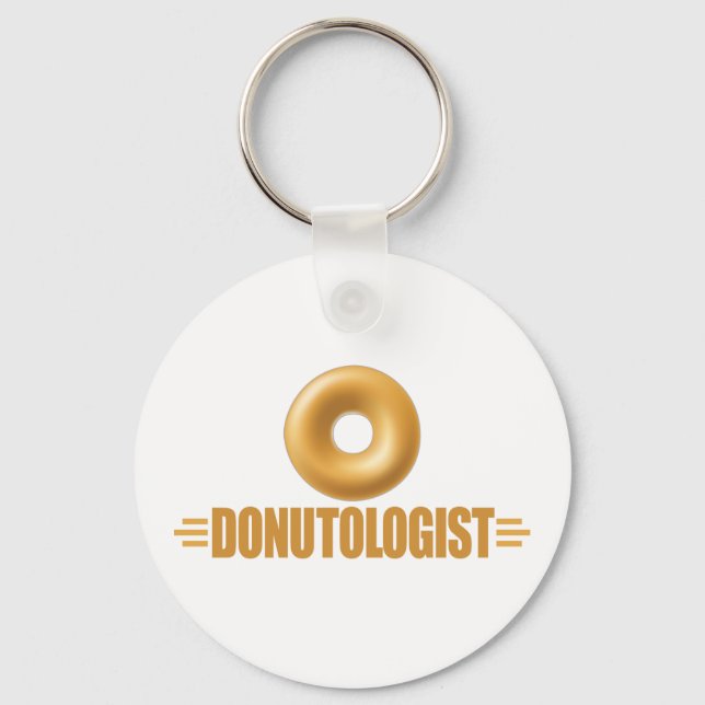 Funny Glazed Donut Lover Schlüsselanhänger (Vorderseite)