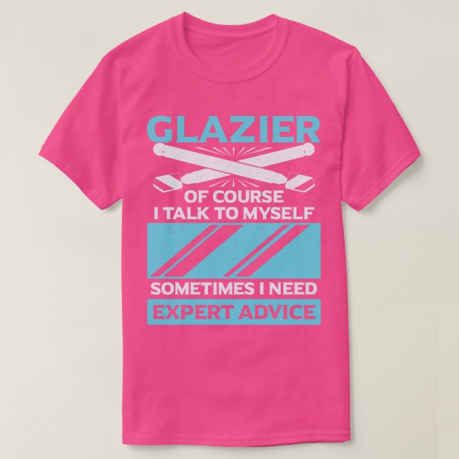 Funny Glazier Window Glass Installer-Geschenk T-Shirt (Design vorne)