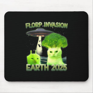 Funny Glerp Glorp Funny Alien Cat Meme Vintag Mousepad
