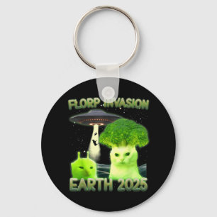 Funny Glerp Glorp Funny Alien Cat Meme Vintag T-s Schlüsselanhänger