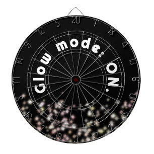 Funny Gllow Glitzer inspirierend schwarz abstrakt Dartscheibe