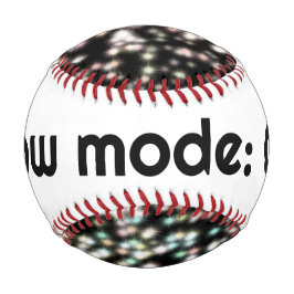 "Funny Glow-Modus Schwarz-Glitzer inspirierend Baseball