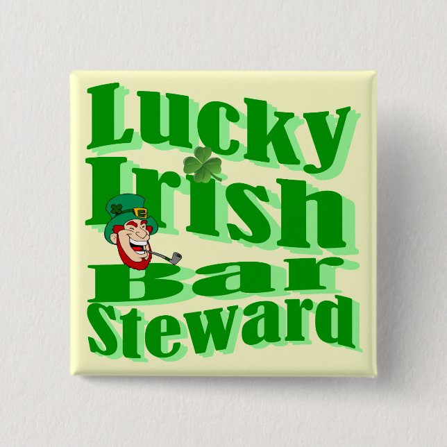 Funny Glück Irish St Patrick's Day Button (Vorderseite)