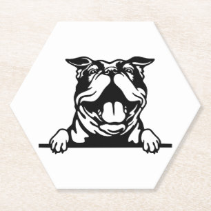 Funny glücklicher Bulldog Untersetzer