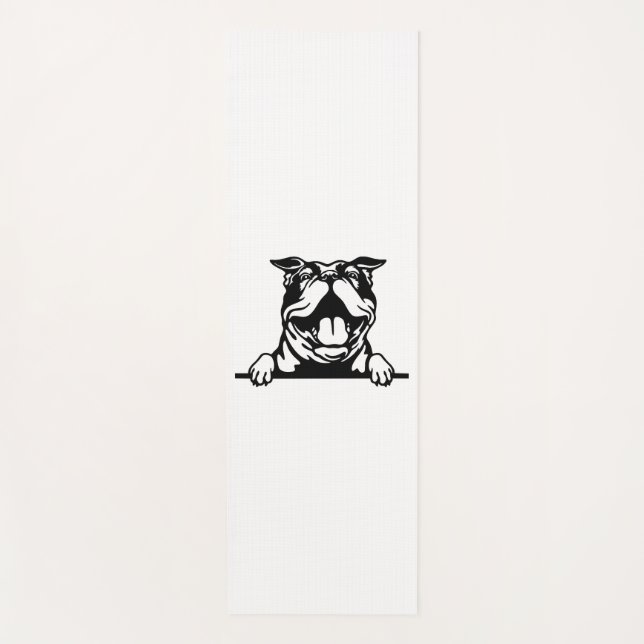 Funny glücklicher Bulldog Yogamatte (Vorderseite)
