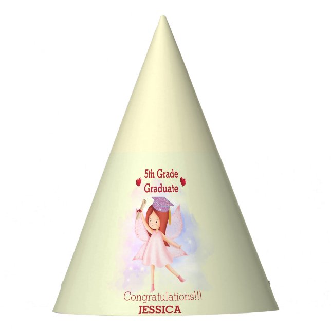 Funny Glückwunschs 5. Klasse Partyhütchen (Vorderseite)