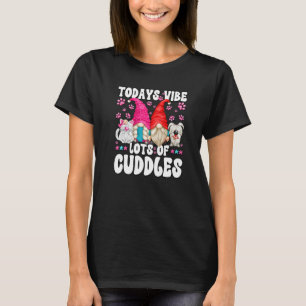 Funny Gnome Cat and Hund Sprichwort für Frauen und T-Shirt