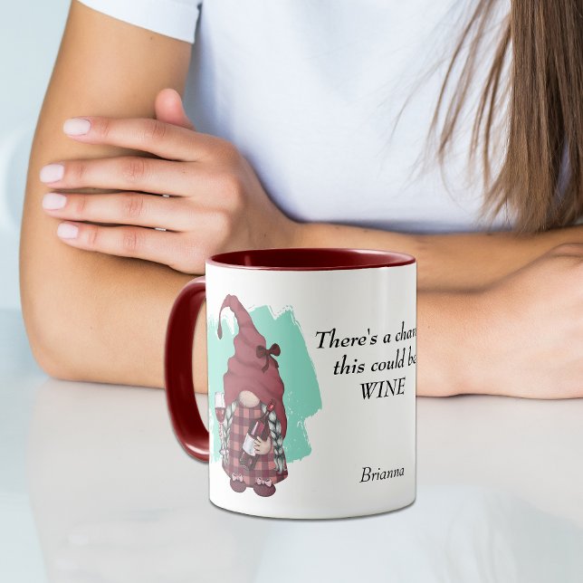 Funny Gnome das könnte Wein sein Tasse (Von Creator hochgeladen)