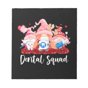 Funny Gnome Dental Squad Leprechaun Zahnarzt Notizblock
